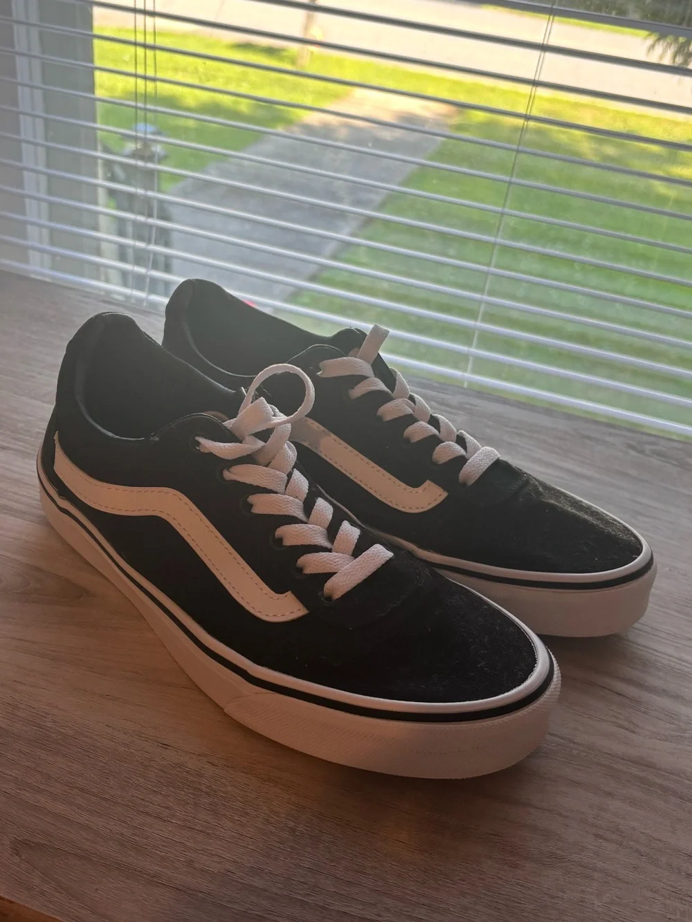 Vans Black and White Old Skool Skate Sneakers